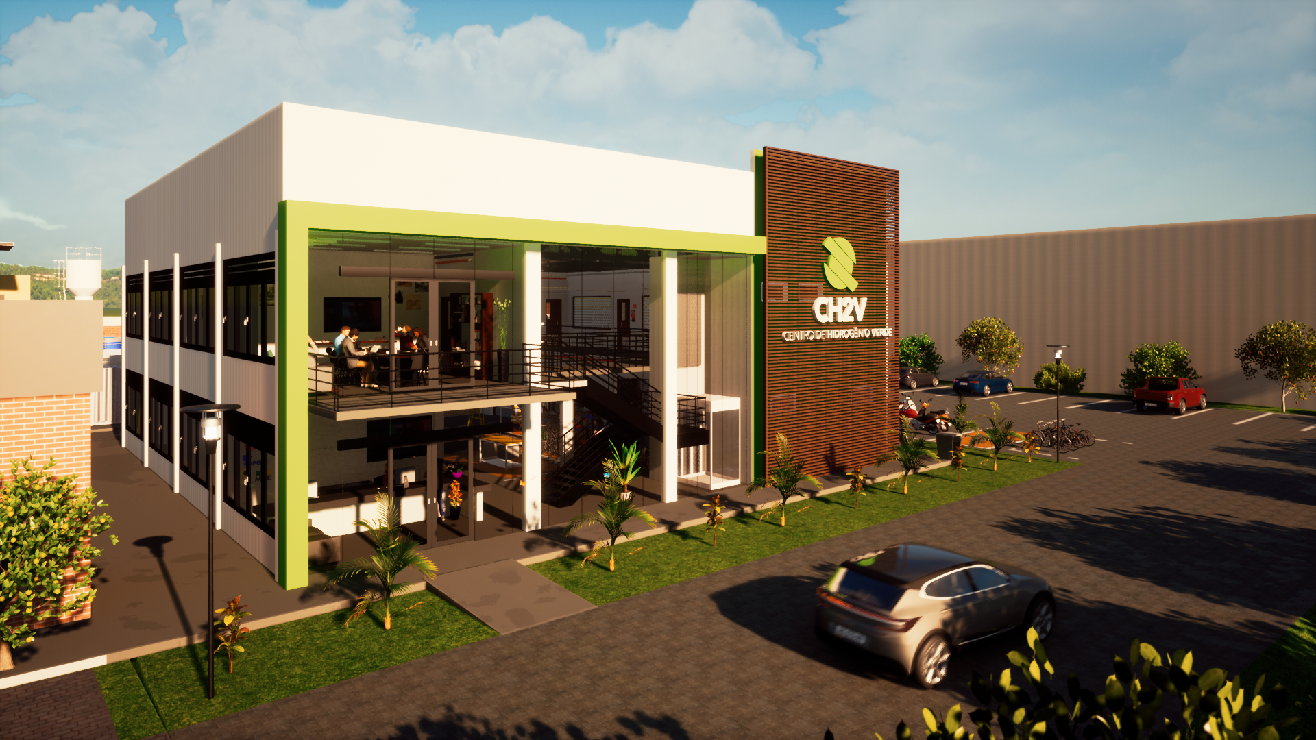 PROJETO DE MAQUETE 3D - CENTRO DE HIDROGÊNIO VERDE